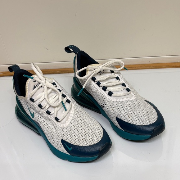 Nike Other - Nike White and Teal Air Max 270 Sneakers